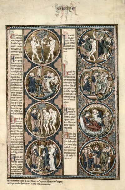 Die Toledo-Bibel Moralisee f.7v von Spanish School