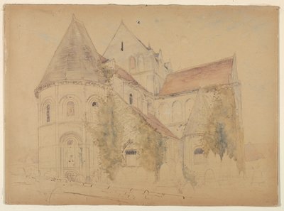 Skizze der Kirche St. Nikolaus, Caen, Frankreich von Stanford White