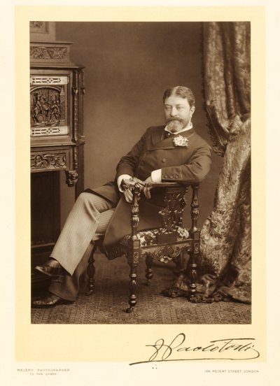 Sir Francesco Paolo Tosti (1847-1916), Liedkomponist, Porträtfotografie von Stanislaus Walery