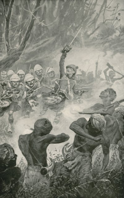 Der Highland-Angriff in der Schlacht von Amoaful von Stanley L. Wood