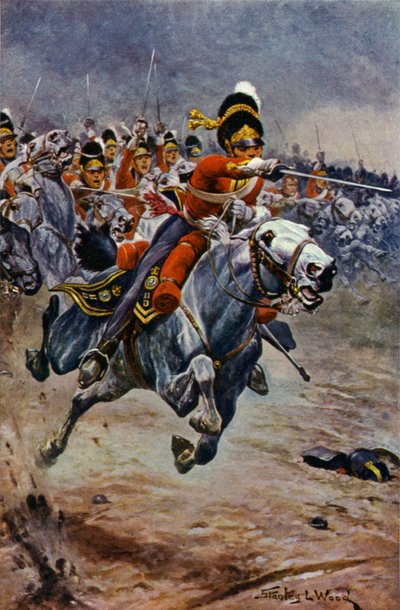 Waterloo, Der Angriff der Scots Greys von Stanley L. Wood