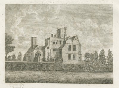Brewood - Black Ladies Priory: Gravur, undatiert [?18. Jahrhundert] von Stebbing Shaw