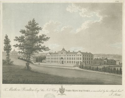 Soho Manufaktur (Aquatinta-Stich) von Stebbing Shaw