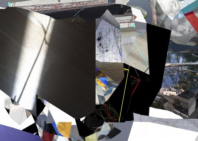 Fragmentierte Lichtcollage von Stefan Fransson