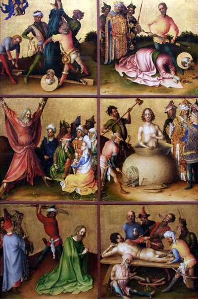 Das Martyrium der Apostel (Detail) von Stefan Lochner