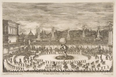 Il Mondo Festeggiante: Einzug von Cosimo III de Medici, 1661 von Stefano della Bella