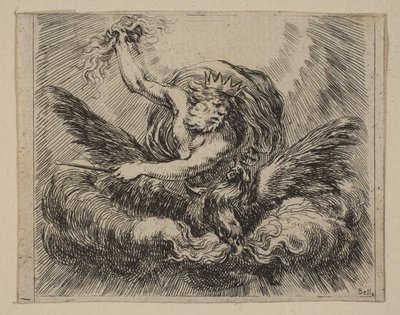 Jupiter, aus Spiel der Mythologie Jeu de la Mythologie, 1644 von Stefano della Bella