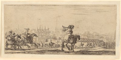 Truppeneinzug in eine Stadt von Stefano della Bella