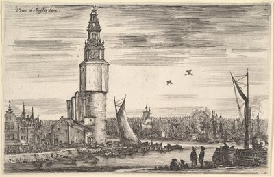 Ansicht von Amsterdam, aus „Ansichten von Seehäfen“ von Stefano della Bella