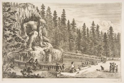 Villa von Pratolino: Der Appennino, ca. 1653 von Stefano della Bella