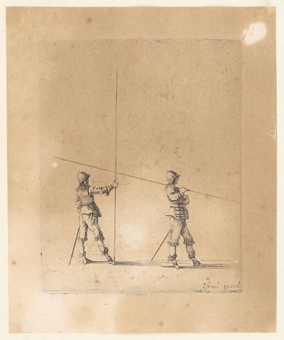 Zwei Pikeniere von Stefano della Bella