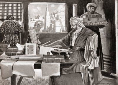 Isaak ben Juda Abravanel, aus Hutchinsons Geschichte der Nationen, veröffentlicht 1915 von Stephen (after) Reid