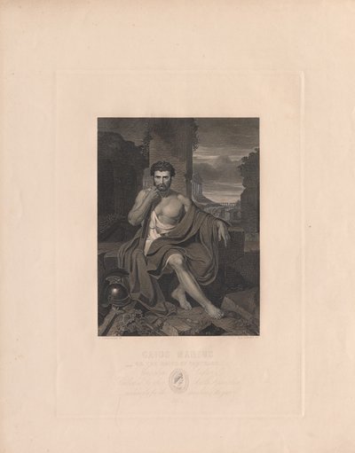 Caius Marius auf den Ruinen von Karthago von Stephen Alonso Schoff