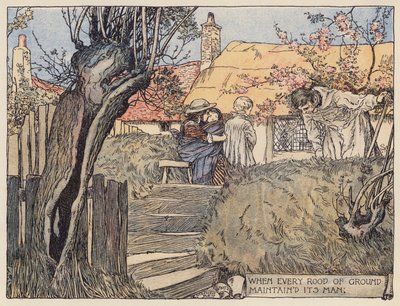 Illustration für Das verlassene Dorf von Oliver Goldsmith von Stephen Reid