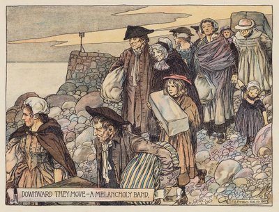 Illustration für Das verlassene Dorf von Oliver Goldsmith von Stephen Reid