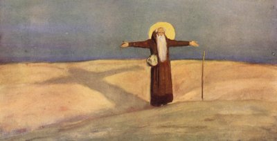 Der heilige Antonius in der Wüste von Stephen Reid