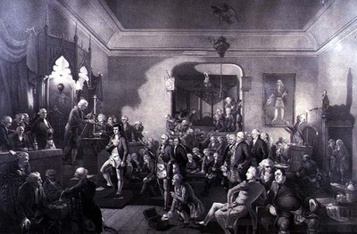 Die Einweihung von Robert Burns (1759-96) als Poet Laureate in der Lodge, Canongate, Edinburgh von Stewart Watson