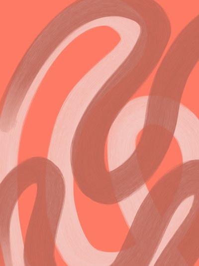 Abstrakter Korallenfluss von Studio Palette