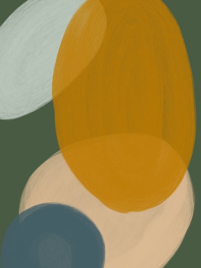 Erdige abstrakte Formen von Studio Palette