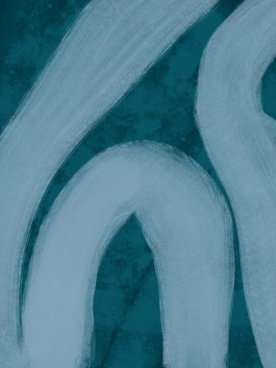 Flüssige Aqua-Bögen von Studio Palette
