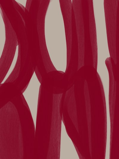 Rote abstrakte Linien von Studio Palette