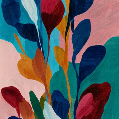 Lebendige botanische Formen von Studio Palette