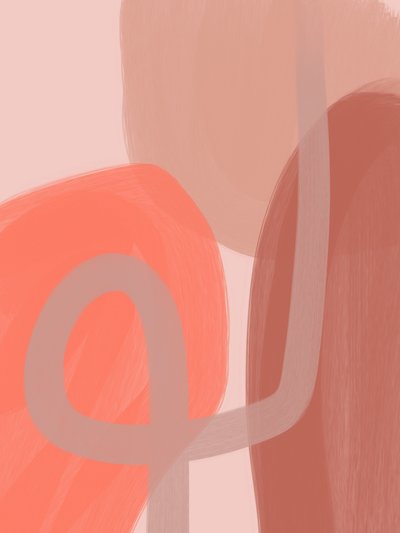 Warmer abstrakter Fluss von Studio Palette