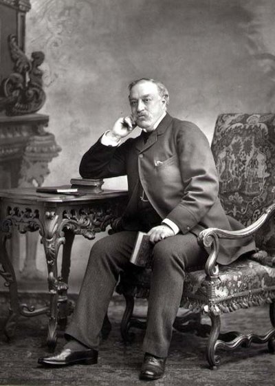 Edmund Yates (1831-94), Journalist und Romanautor, Porträtfotografie von Studio Walery