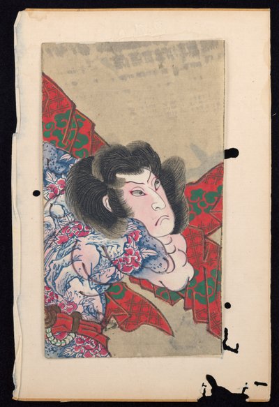 Album von zwanzig Halbporträts von Schauspielern in Rollen von Sunbaisai (attr.to) Hokuei