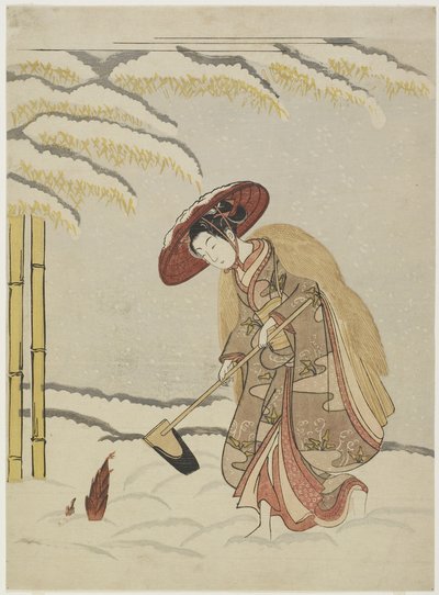 Mitate von Meng Zong, einer der vierundzwanzig Vorbilder der kindlichen Pietät, nach 1765 von Suzuki Harunobu