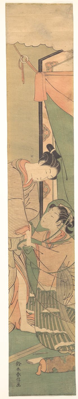Trennung der Liebenden: Der Morgen danach von Suzuki Harunobu