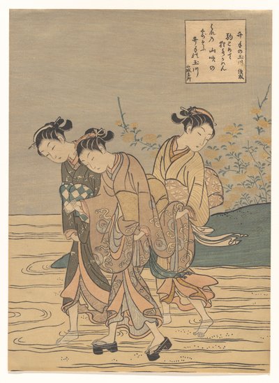 Der Tama-Fluss bei Ide, Provinz Yamashiro von Suzuki Harunobu