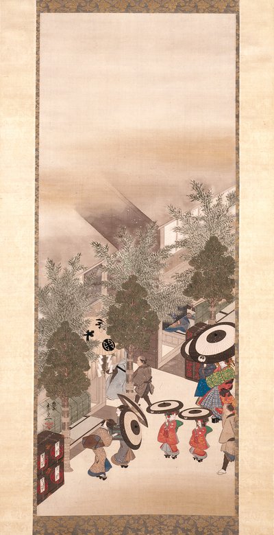 Yoshiwara und Shinagawa von Suzuki Kiitsu