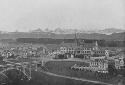 Bern, Blick auf das Kirchenfeld und die Berner Alpen von Swiss Photographer