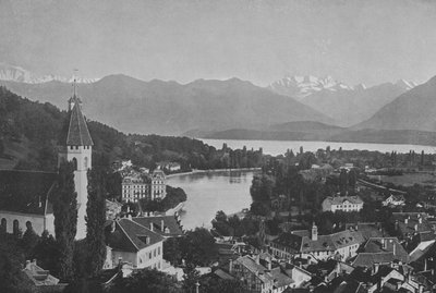Thun, Der See und die Alpen von Swiss Photographer