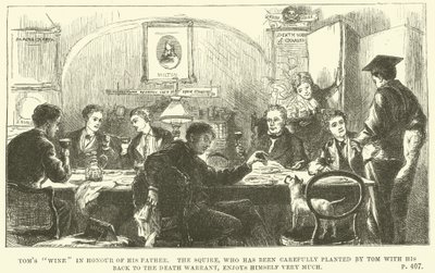 Illustration für Tom Brown in Oxford von Thomas Hughes von Sydney Prior (after) Hall