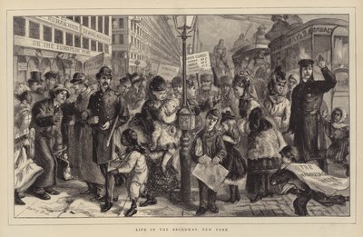Leben am Broadway, New York von Sydney Prior Hall