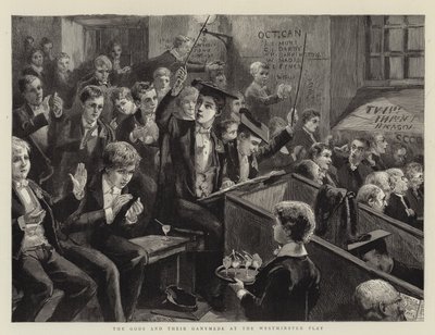 Die Götter und ihr Ganymed beim Westminster-Spiel von Sydney Prior Hall