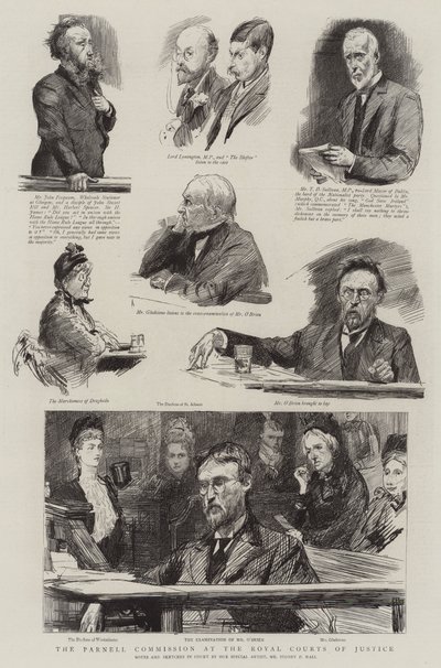 Die Parnell-Kommission am Royal Courts of Justice von Sydney Prior Hall