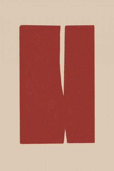Geteilte rote Formen von THE MIUUS STUDIO