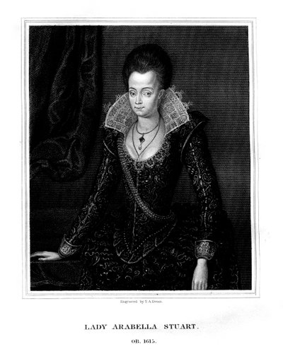 Lady Arabella Stuart, Herzogin von Somerset, 1826 von T. A. Dean