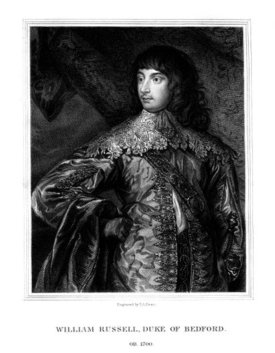 William Russell, 1. Herzog von Bedford, britischer Soldat, 1825 von T. A. Dean