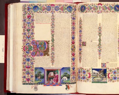 Brief des Paulus an die Römer, Doppelfolio-Illustration aus 