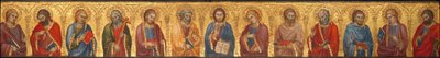 Christus und die zwölf Apostel von Taddeo di Bartolo