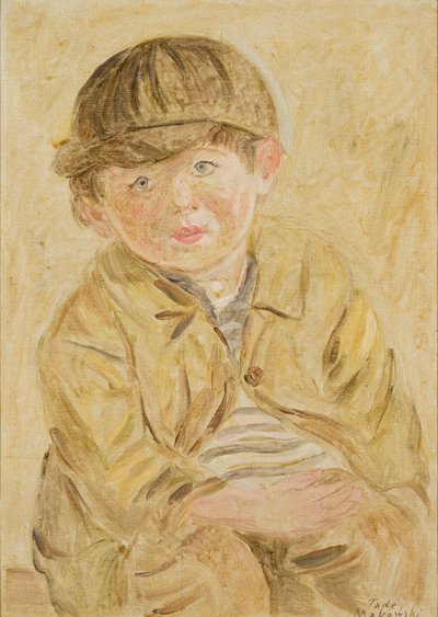 Junge mit Schirmmütze von Tadeusz Makowski