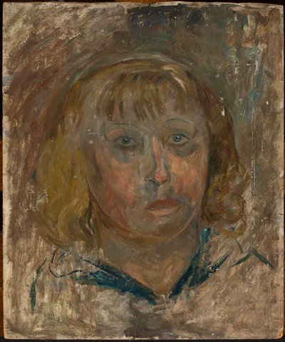 Mädchenkopf mit Pony von Tadeusz Makowski
