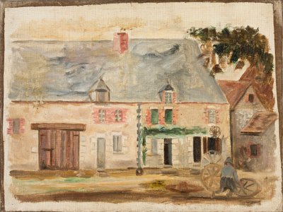 Kołodziej vor dem Haus von Tadeusz Makowski