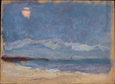 Meereslandschaft (Sonne hinter Wolke) von Tadeusz Makowski