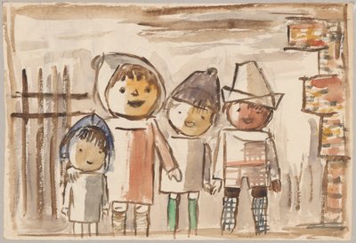 Lachende Kinder von Tadeusz Makowski