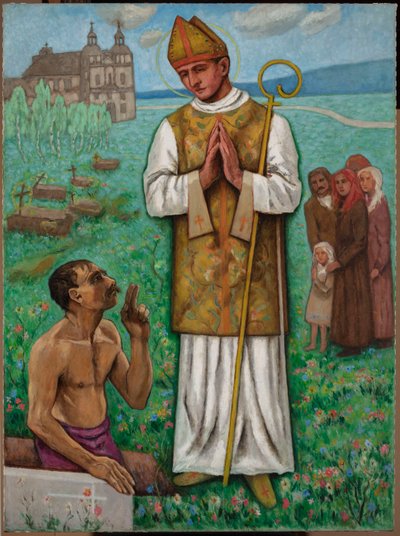Die Auferweckung des Piotrowin von Tadeusz Makowski